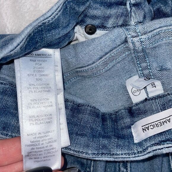 Good American Good Waist Skinny Jeans Light Wash Size 27 - Picture 5 of 5